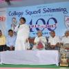 Shri Sudip Bandopadhyay, MP, Guest of Honour, addressing the particpants on the  5th Day of All India Centenary Aquatic Meet